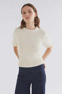 Elk White Luft Knit Top