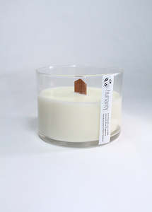 Teakwood & Bergamot - Medium Wooden Wick Candle