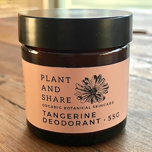 Plant & Share Tangerine Deodorant Cream, 55g