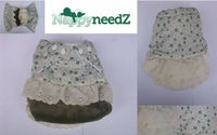 Green vintage pocket nappy