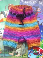 Rainbow woollen soaker