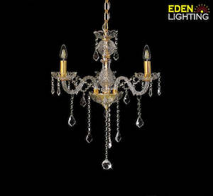 Chandelier Crystal Gold 9196-3P