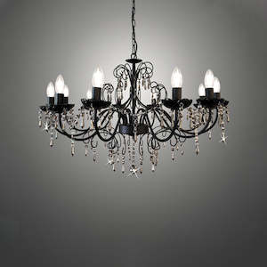 Chandelier Crystal Black  9223-12