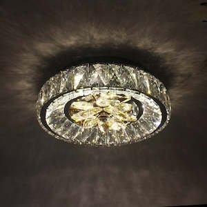 Modern Ceiling light Color change Chrome 808-300mm