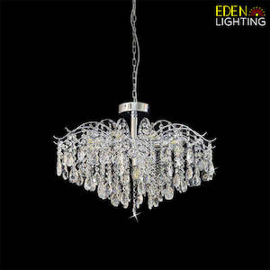 Electric light fittings: Modern Chandelier Chrome 8306/600mm