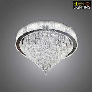 Modern Ceiling Light Color Change Chrome 33906