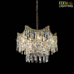 Electric light fittings: Modern Chandelier Gold 1321-500mm