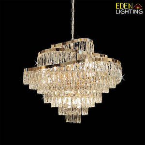 Electric light fittings: Chandelier Gold Modern 8309-800mm