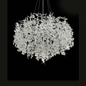 Electric light fittings: Modern Chandelier Chrome 7001-800mm