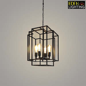 Iron Pendant Light Black 3181