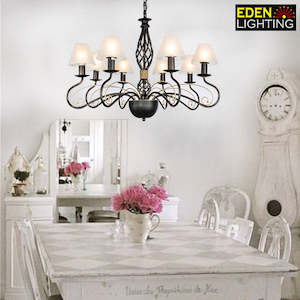 Chandelier Black metal 1063-8