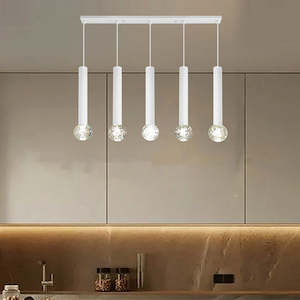 Electric light fittings: Chandelier Crystal Black 9223-8