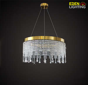 Chandelier Crystal Brass color 2021-600mm