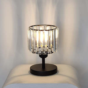 Electric light fittings: Table Lamp 8016sm bk with 9263