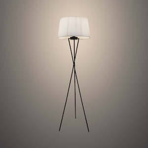 Electric light fittings: Floor lamp Black 8021