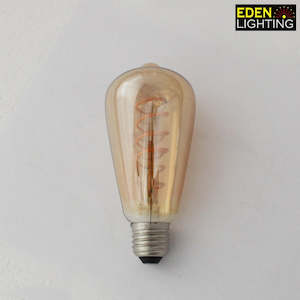 Electric light fittings: Spiral ST64 RS 3W Amber