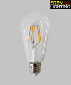 Electric light fittings: ST64 6W Clear