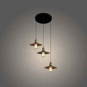 Pendant light Iron plate Black TBA-200mm