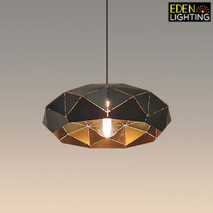 Pendant light Iron  Black/Gold 7686