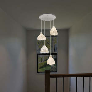 Electric light fittings: Pendant light Plate 400 wh with Wind