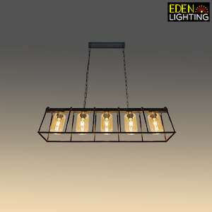 Pendant Light Black Iron B1407-5