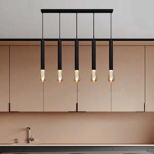 Pendant light Black ED78-5-DST64