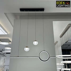 LED Pendant light Color change Black 71017