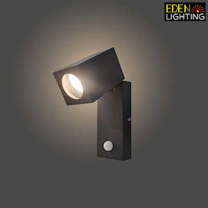 Outdoor wall light with sensor Black W901