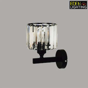 Electric light fittings: Wall  light Black 7032