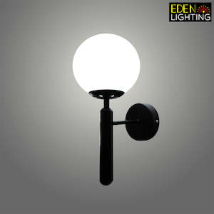 Electric light fittings: Indoor Wall Light Opel glass Black 1150