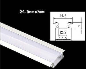 Aluminum Extrusion (Recessed) per meter