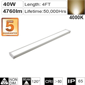 Electric light fittings: LED Tri-Proof Slimline Light 40W