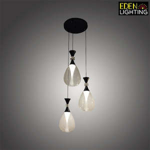 Pendant light Glasss Black 3184-3