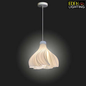 Pendant light 3D print White Wind B