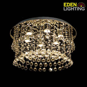 Electric light fittings: Modern Ceiling  light Chrome 7157-600mm