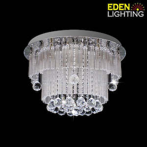 Electric light fittings: Modern Ceiling  light Chrome7159-500mm