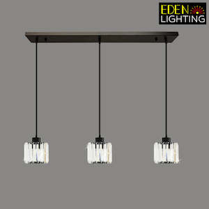 Pendant light Black bar 800mm with 9263sm