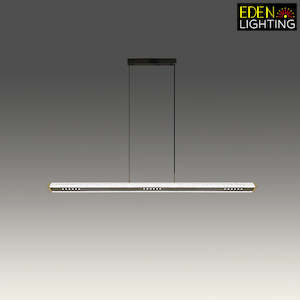 Electric light fittings: LED Pendant light  Black 71067/1200mm