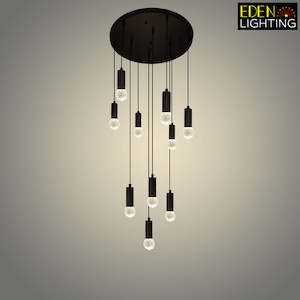 LED Pendant light Color change Black ED500-10-60