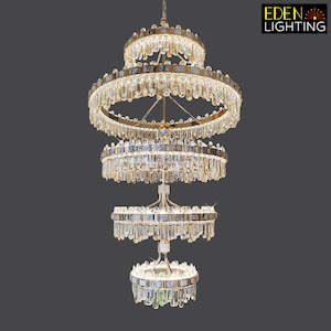 Modern Crystal Chandelier Color change Brass color 9320