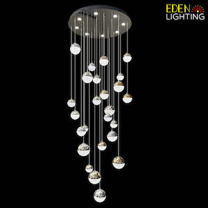 Pendant light LED Color change Modern Chrome  9321/800mm