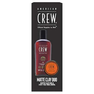 American Crew Matte Clay 3-in-1 Tea Tree 250ml Duo