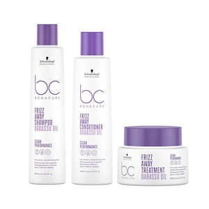 Schwarzkopf Professional BC Bonacure  Frizz Away Shampoo, Conditioner and Treatment Trio