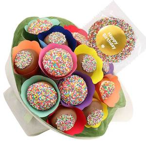 Specialised food: Happy Birthday Donut Bouquet