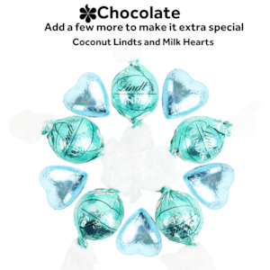 Coconut Lindt Balls and Blue Hearts (Extra)