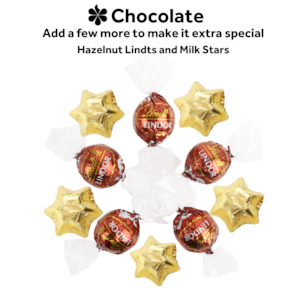 Hazelnut Lindt Balls and Milk Gold Stars (Extra)