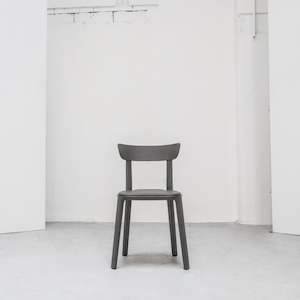 Cadrea Padded Dining Chair - Ironsand + Ironsand