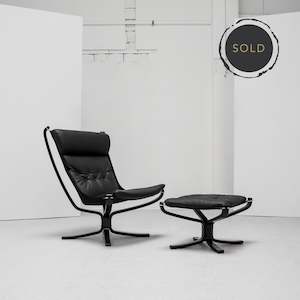 Vintage Chairs: Falcon Armchair + Footstool - Norway