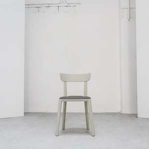 Cadrea Padded Dining Chair - Stone + Ironsand