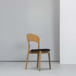 Rainbow Dining Chair - Oak + Black